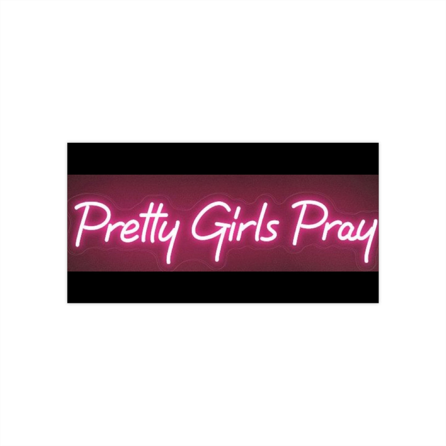 Pretty Girls Pray Bumper Stickers, Car Decor, Feminine Statement Stickers, Inspirational Gifts, Faith-Based Accessories