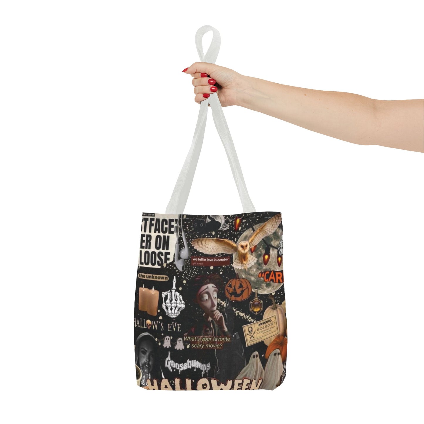 Halloween Tote Bag, Spooky Vibes, Trick or Treat, Autumn Accessory, Perfect for Halloween Decor, Fall Festivals, Gift for Witch Lovers