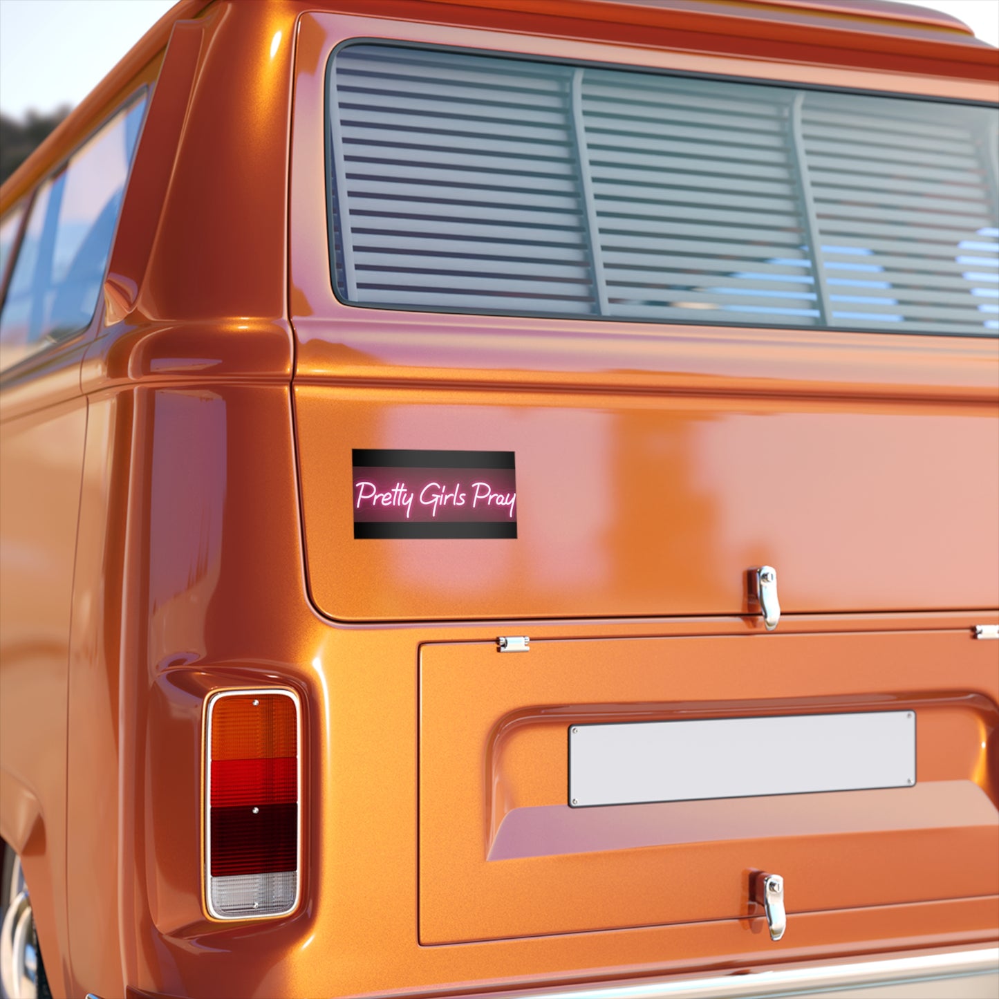 Pretty Girls Pray Bumper Stickers, Car Decor, Feminine Statement Stickers, Inspirational Gifts, Faith-Based Accessories