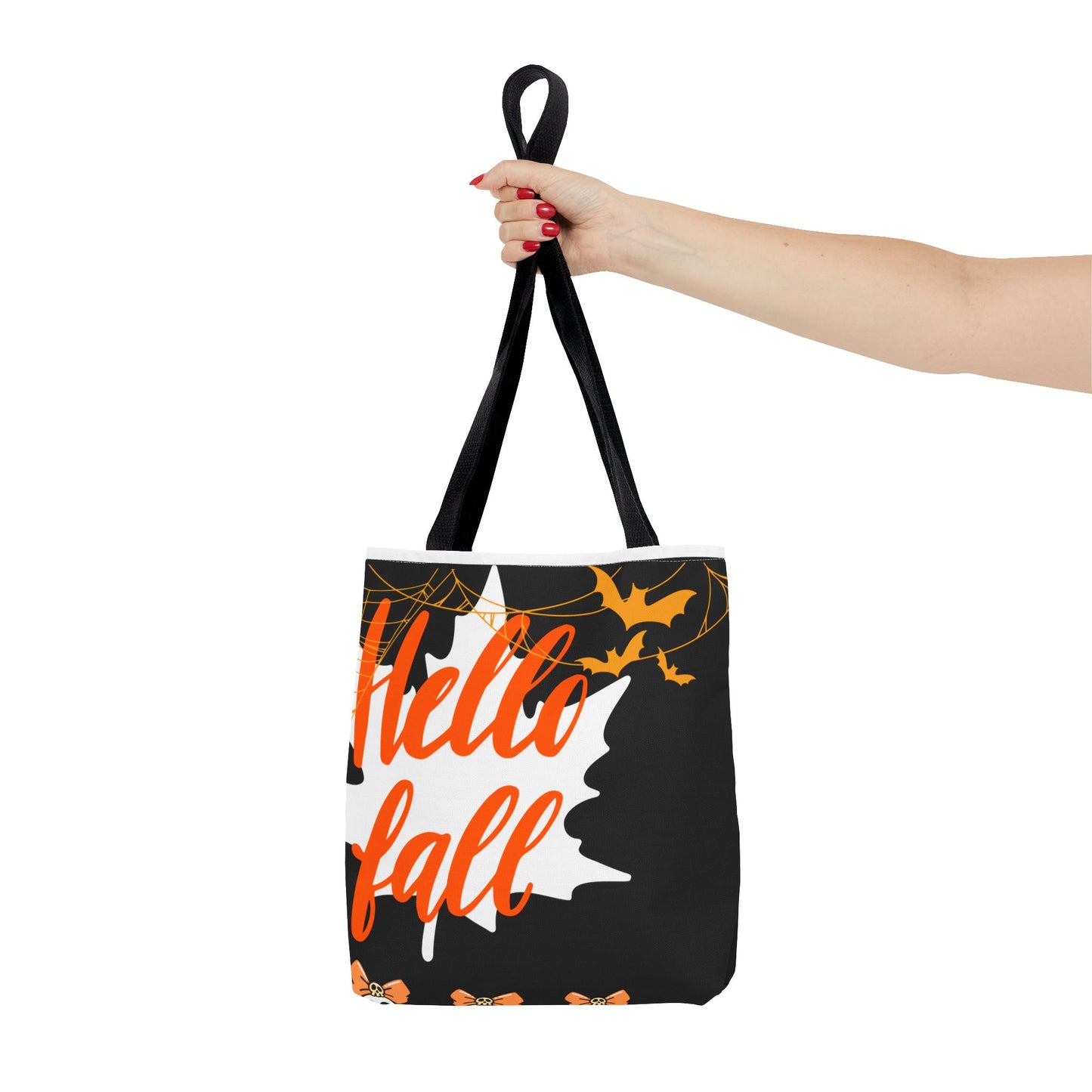 Autumn-Themed Tote Bag, Hello Fall, Perfect for Halloween, Thanksgiving, Everyday Use, Eco-Friendly Carryall