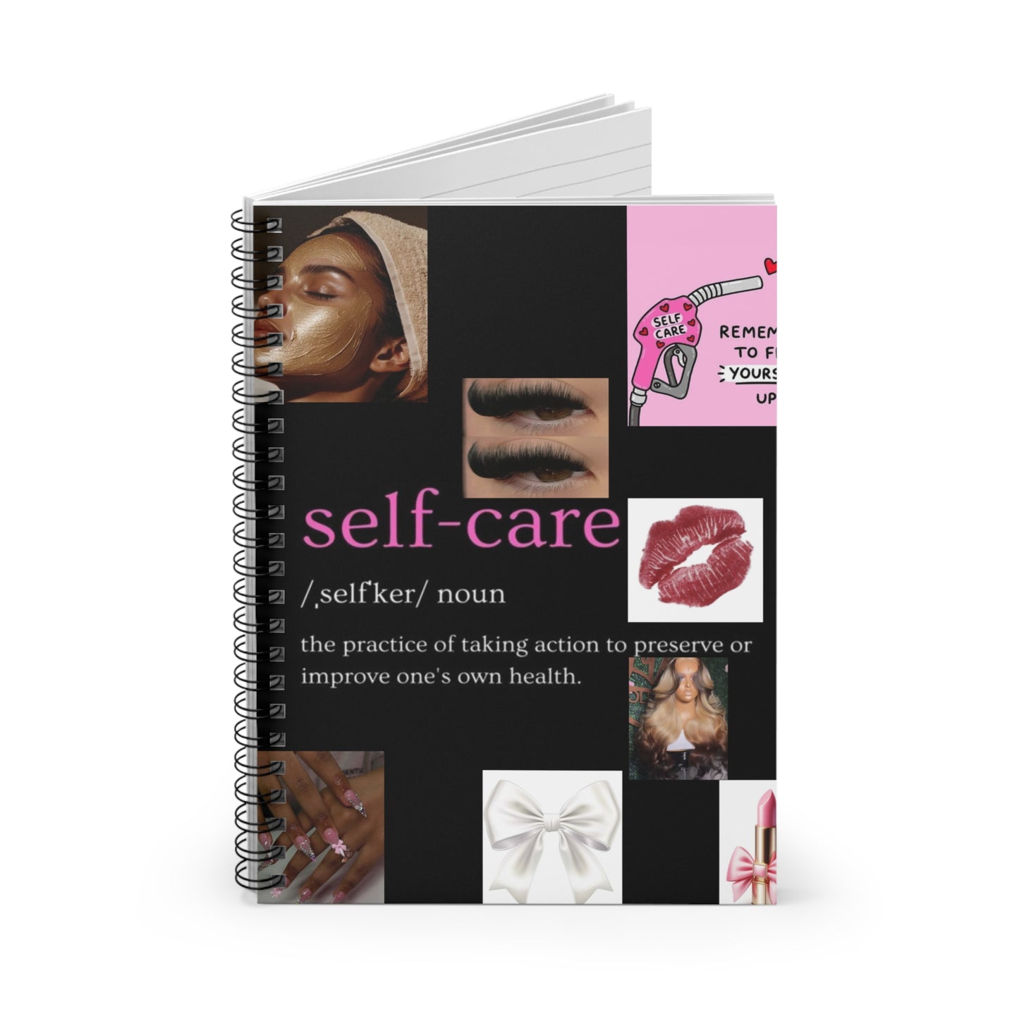 Self-Care Spiral Notebook - Journaling, Organization, Gift for Her, Self-Love, Inspirational Quotes, Motivational Stationery
