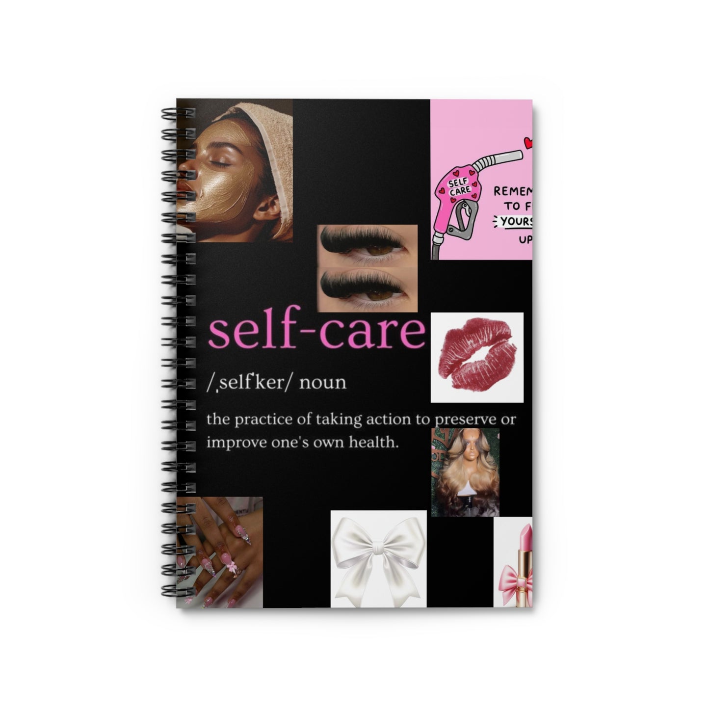 Self-Care Spiral Notebook - Journaling, Organization, Gift for Her, Self-Love, Inspirational Quotes, Motivational Stationery