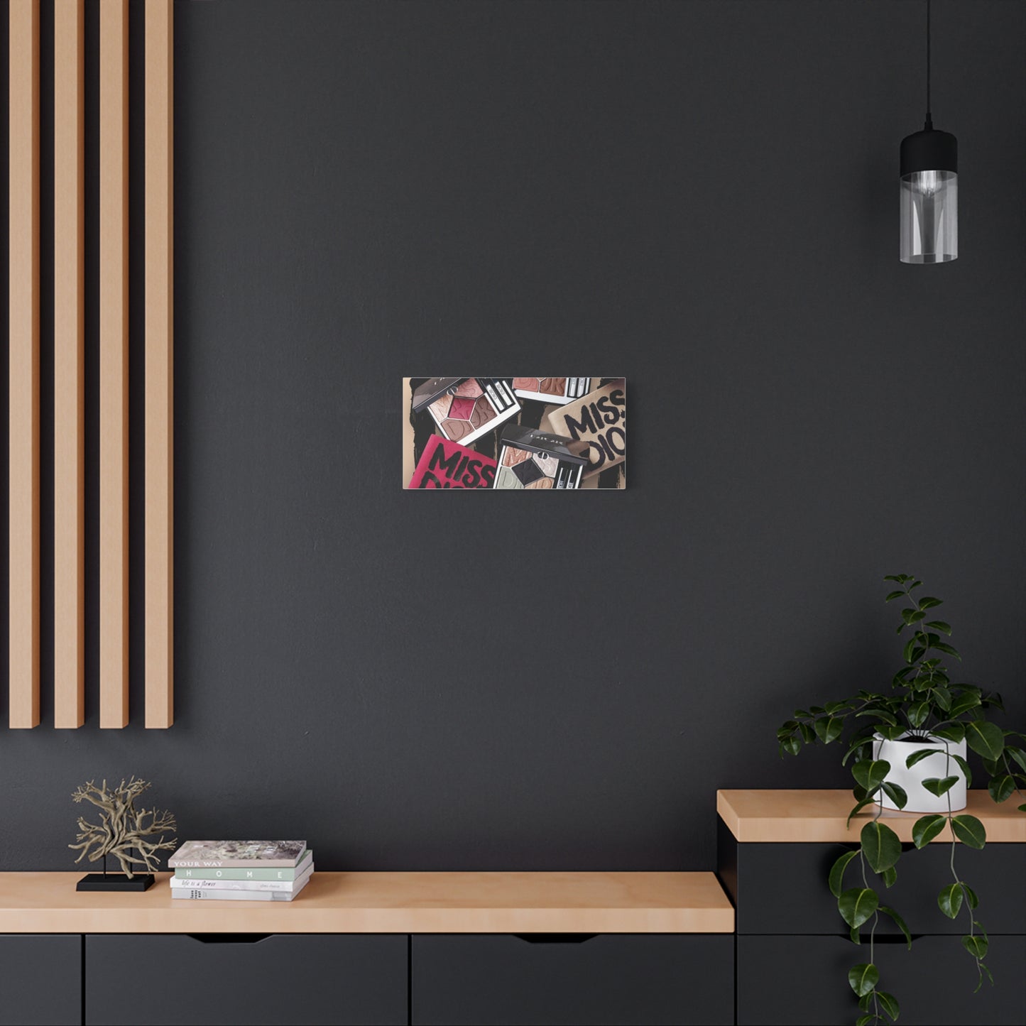 Stylish Makeup Wall Art Print, Beauty Room Decor, Makeup Lover Gift, Aesthetic Canvas, Modern Home Decor, Fashion Artwork