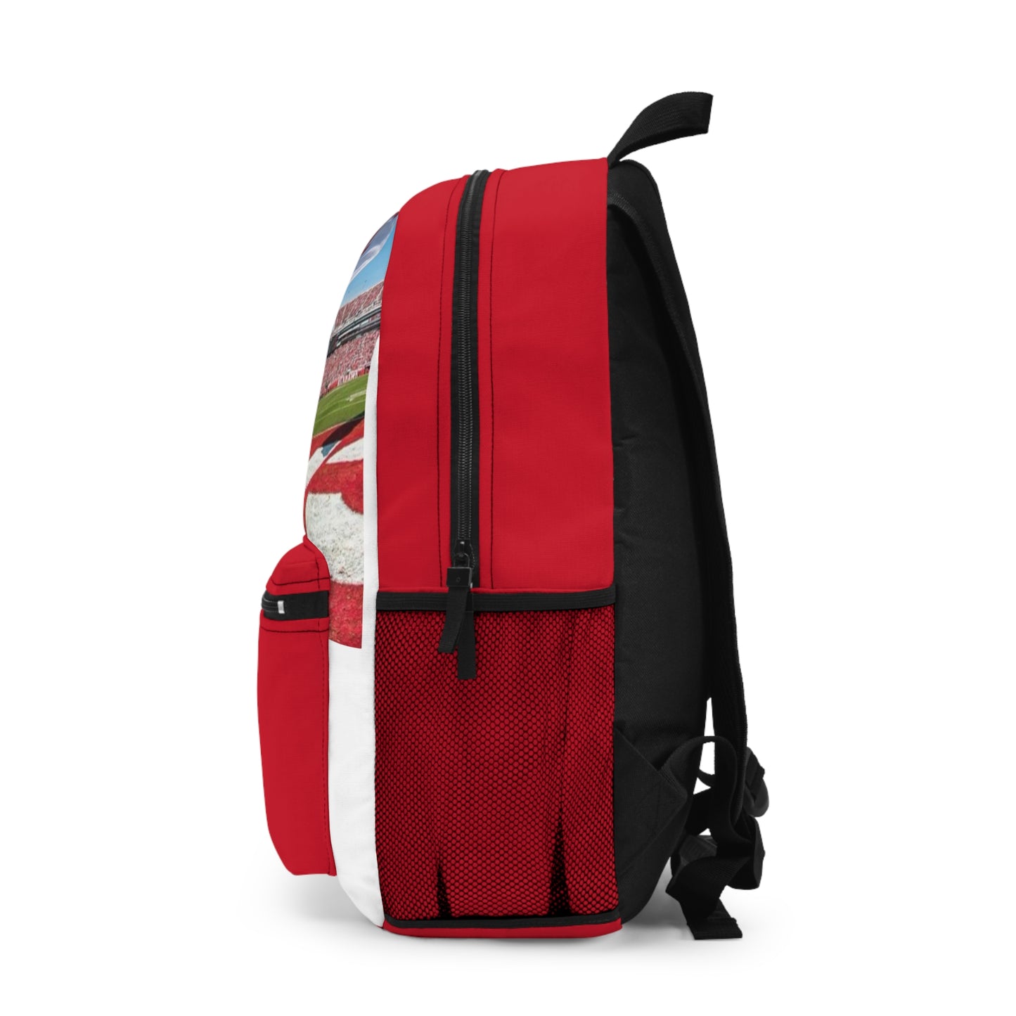 Crimson Celebration Backpack | School, Travel, Sports Events, Gift for Students, College Spirit Wear