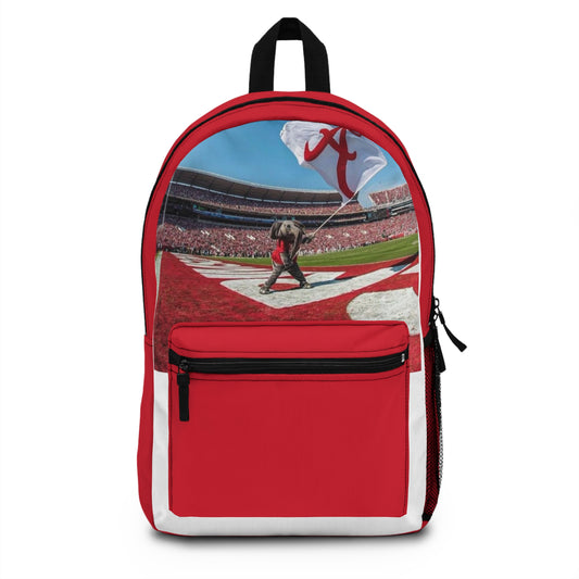 Crimson Celebration Backpack | School, Travel, Sports Events, Gift for Students, College Spirit Wear