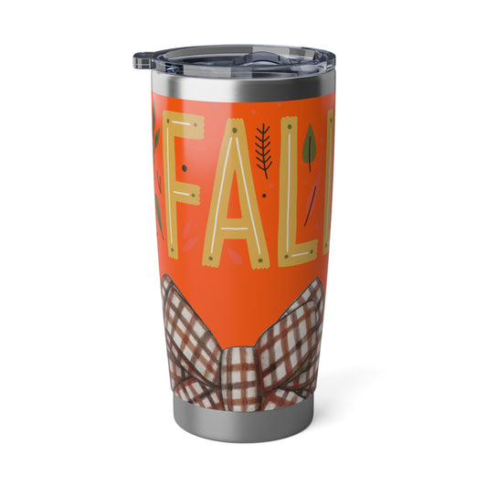Fall Vibes 20oz Tumbler | Cozy Autumn Drinkware, Travel Mug, Thanksgiving Gifts, Pumpkin Spice Cup, Seasonal Kitchen Decor
