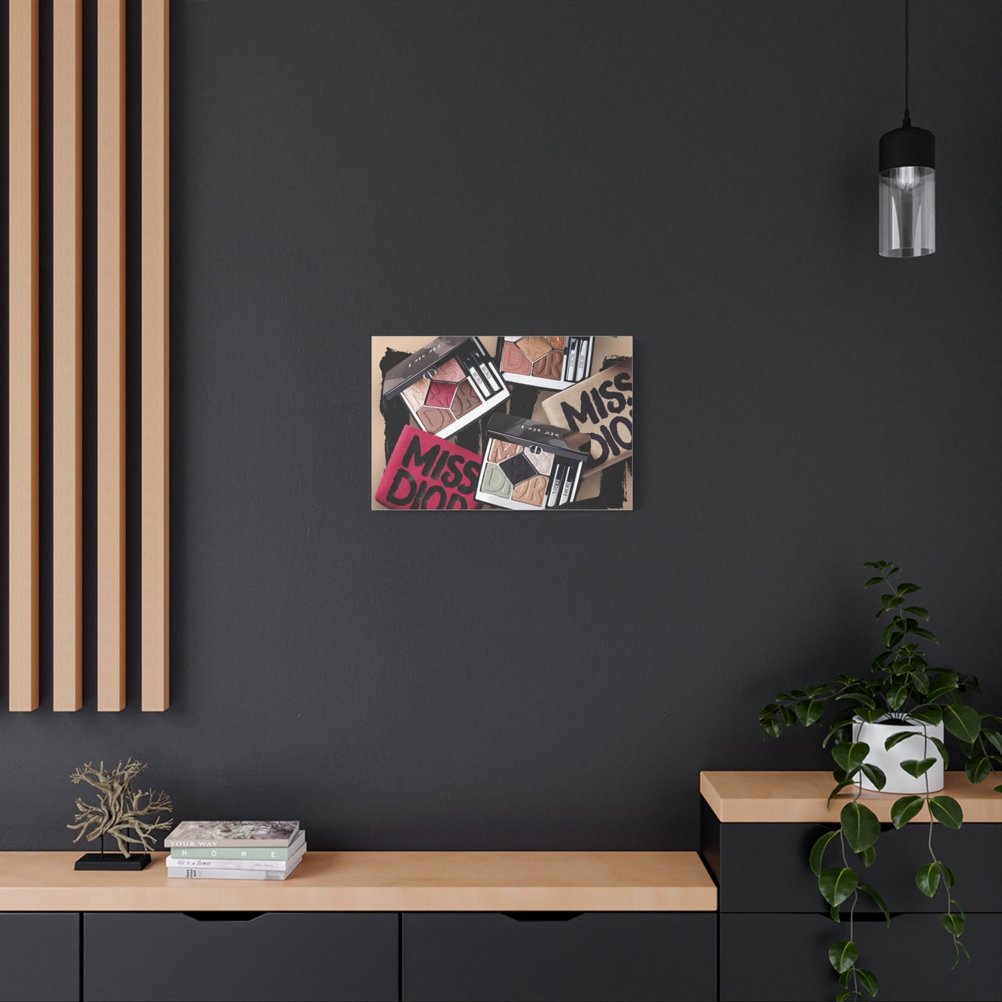 Stylish Makeup Wall Art Print, Beauty Room Decor, Makeup Lover Gift, Aesthetic Canvas, Modern Home Decor, Fashion Artwork