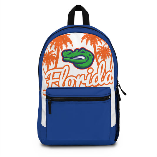 Florida-Themed Backpack, Trendy Book Bag, Stylish School Backpack, College Student Gift, Sports Fan Gear