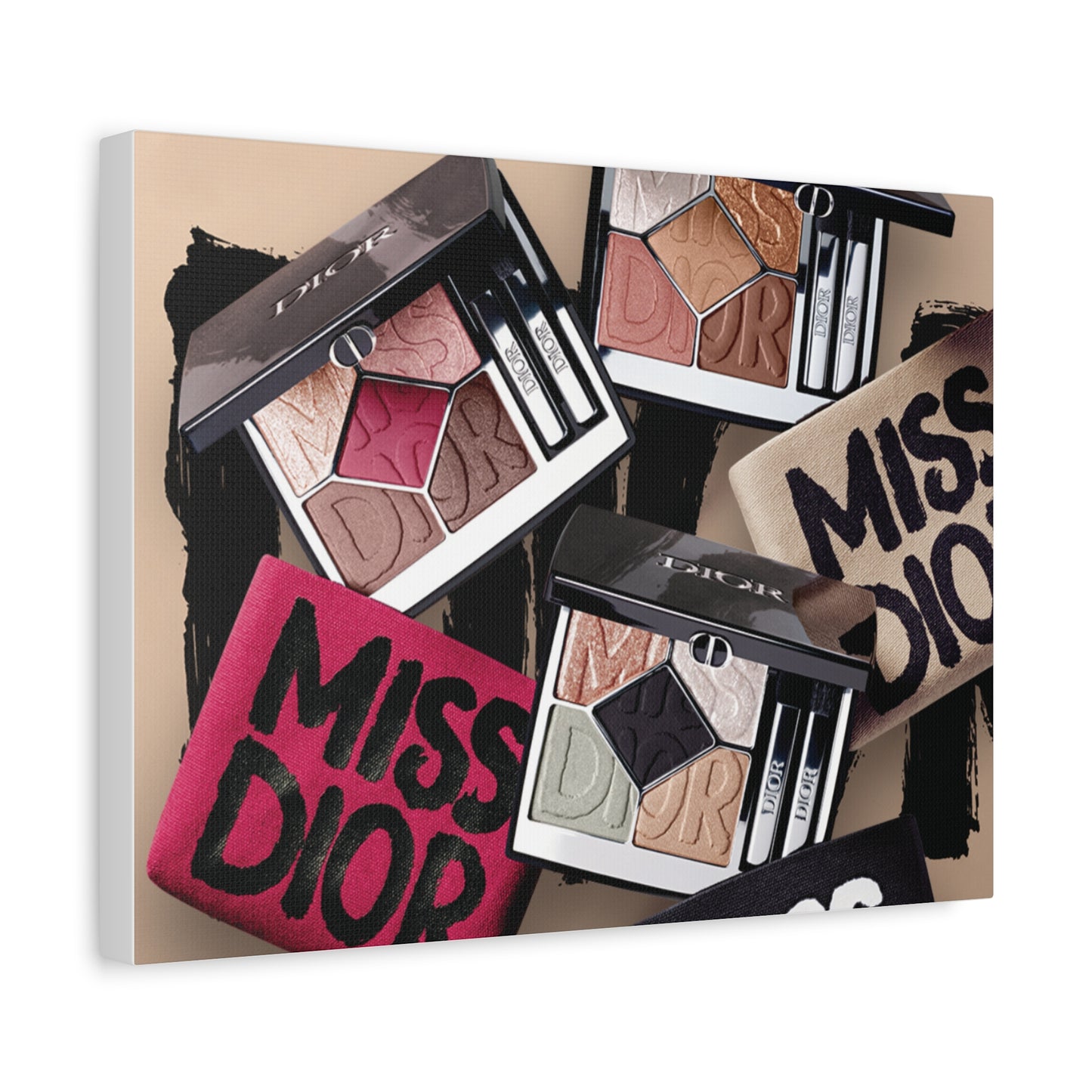 Stylish Makeup Wall Art Print, Beauty Room Decor, Makeup Lover Gift, Aesthetic Canvas, Modern Home Decor, Fashion Artwork