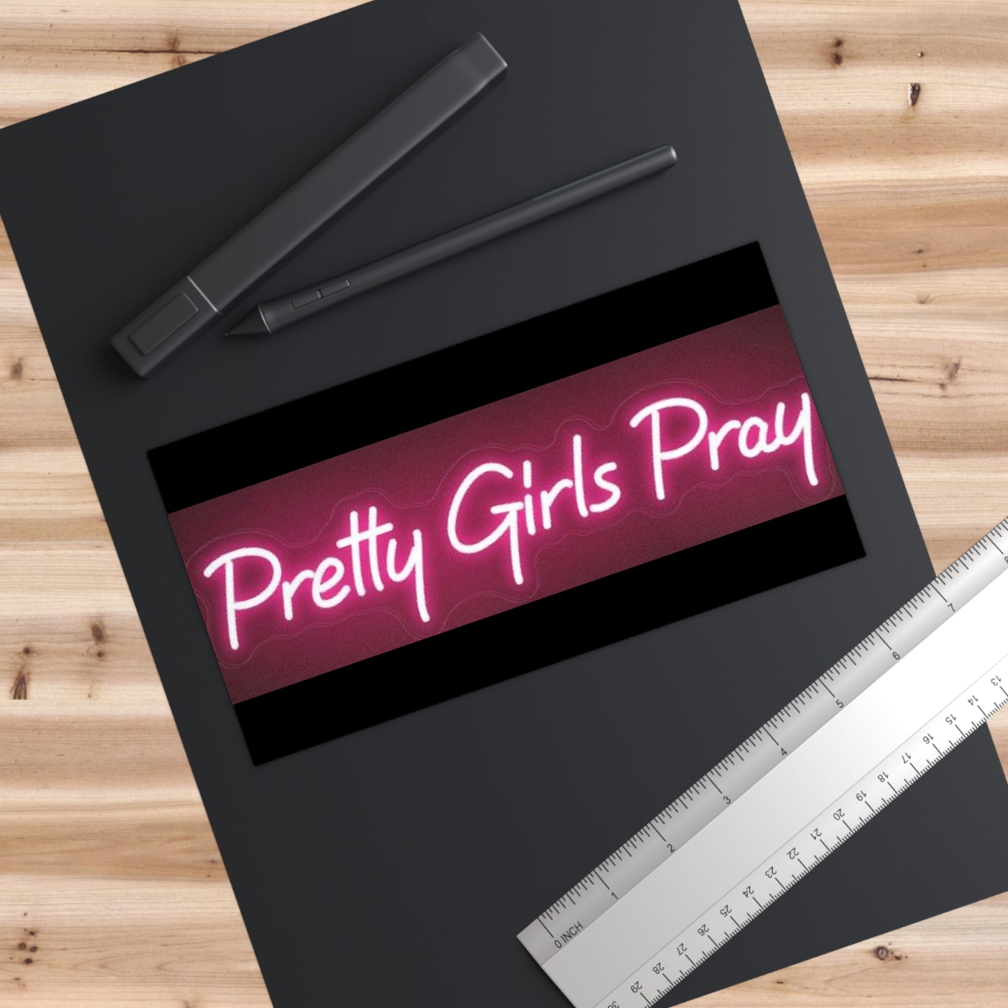 Pretty Girls Pray Bumper Stickers, Car Decor, Feminine Statement Stickers, Inspirational Gifts, Faith-Based Accessories