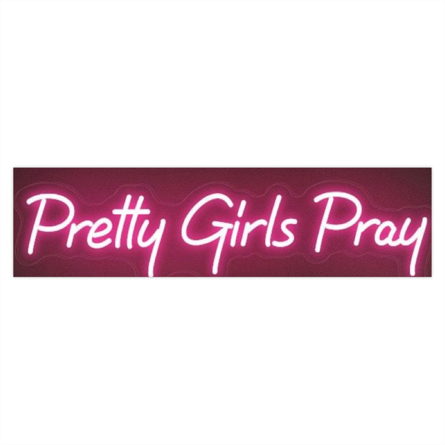 Pretty Girls Pray Bumper Stickers, Car Decor, Feminine Statement Stickers, Inspirational Gifts, Faith-Based Accessories