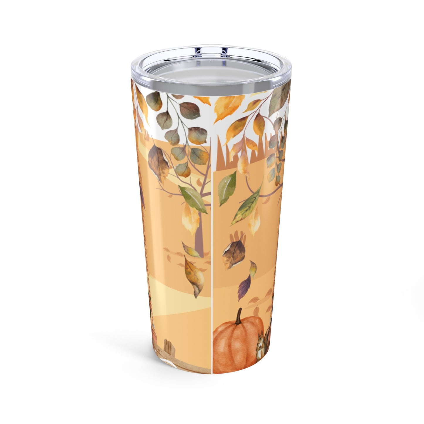 Autumn Tumbler, Hello Autumn Travel Mug, Fall Beverage Cup, Pumpkin Spice Insulated Tumbler, Seasonal Coffee Container