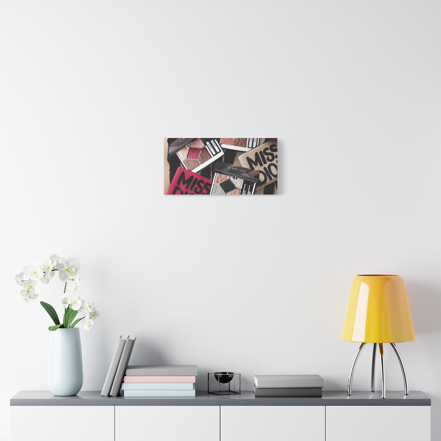 Stylish Makeup Wall Art Print, Beauty Room Decor, Makeup Lover Gift, Aesthetic Canvas, Modern Home Decor, Fashion Artwork