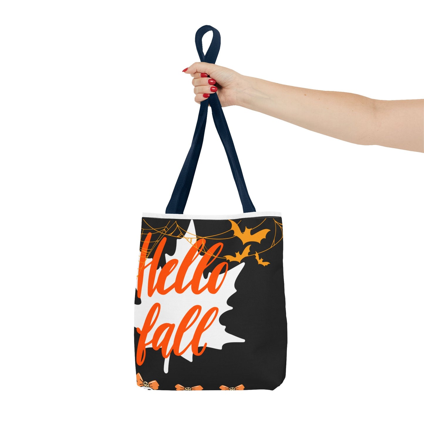Autumn-Themed Tote Bag, Hello Fall, Perfect for Halloween, Thanksgiving, Everyday Use, Eco-Friendly Carryall