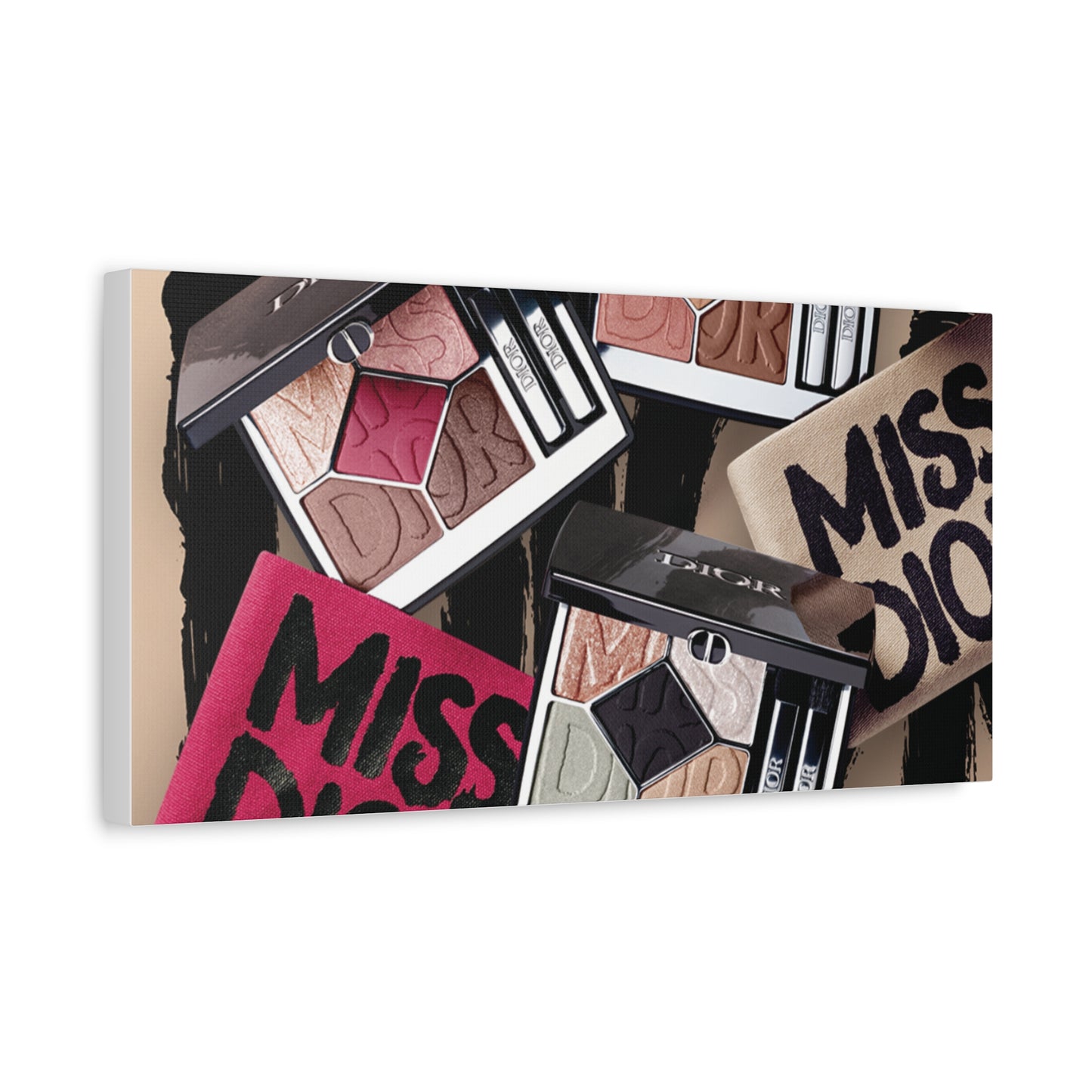 Stylish Makeup Wall Art Print, Beauty Room Decor, Makeup Lover Gift, Aesthetic Canvas, Modern Home Decor, Fashion Artwork