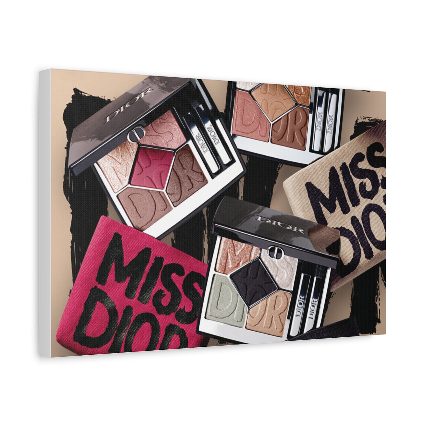 Stylish Makeup Wall Art Print, Beauty Room Decor, Makeup Lover Gift, Aesthetic Canvas, Modern Home Decor, Fashion Artwork