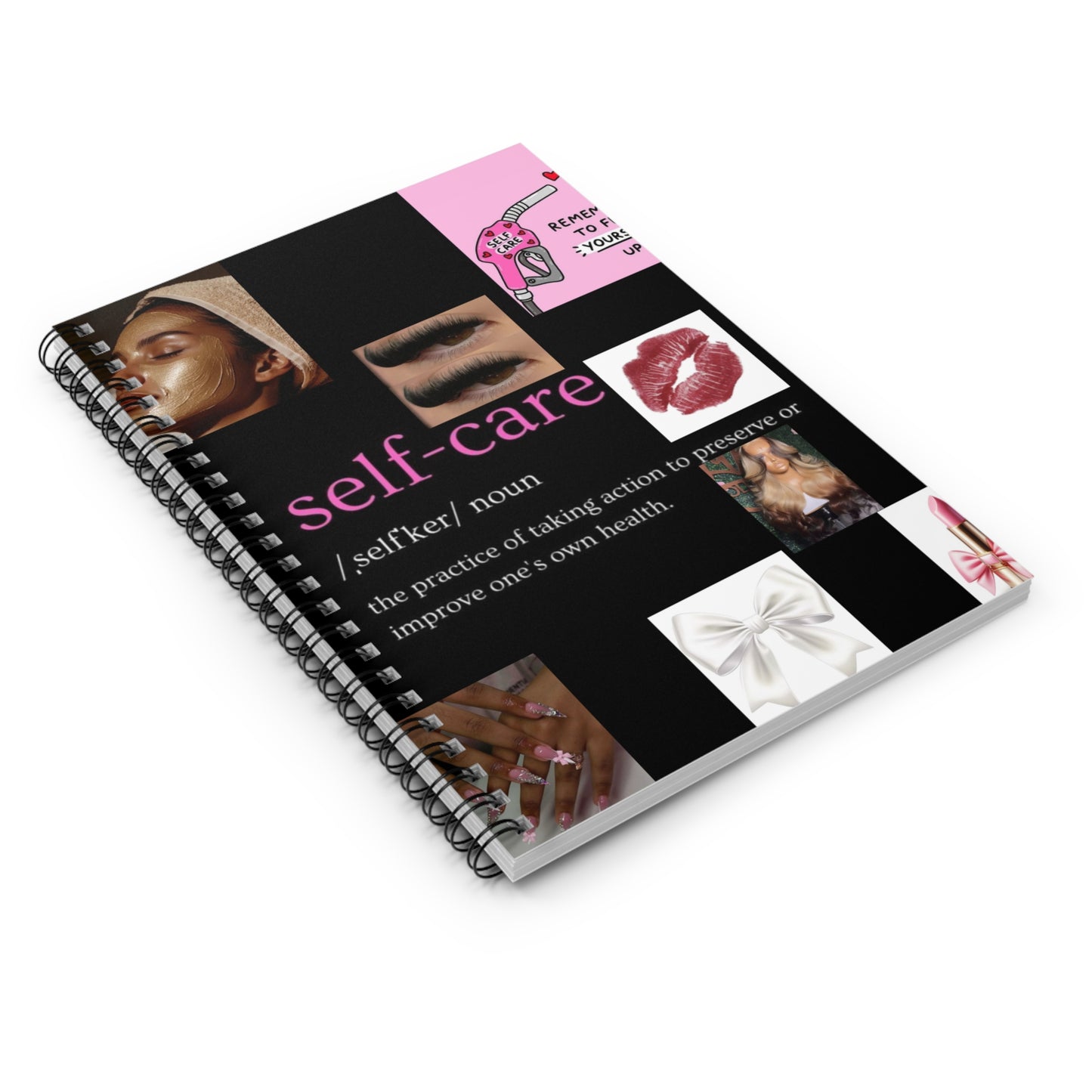 Self-Care Spiral Notebook - Journaling, Organization, Gift for Her, Self-Love, Inspirational Quotes, Motivational Stationery