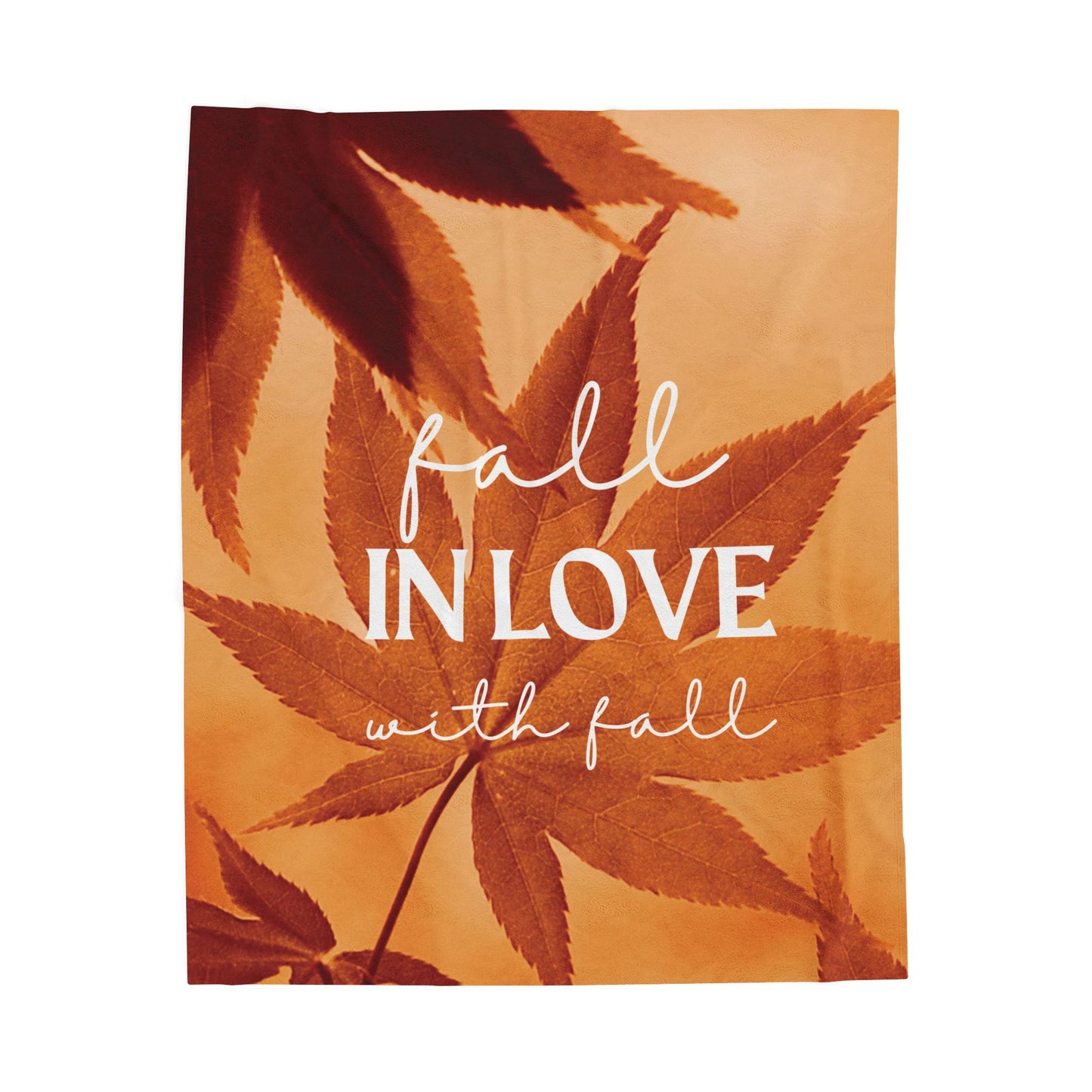Cozy Fall Velveteen Plush Blanket, Fall Decor, Autumn Vibes, Perfect Gift, Snuggly Throw, Home Essentials