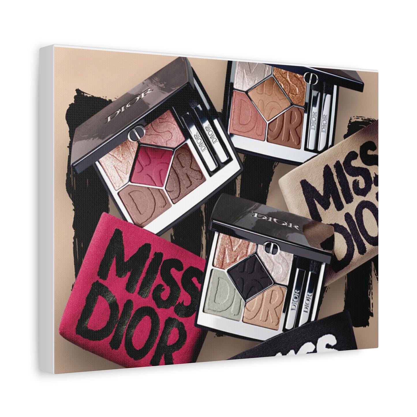 Stylish Makeup Wall Art Print, Beauty Room Decor, Makeup Lover Gift, Aesthetic Canvas, Modern Home Decor, Fashion Artwork