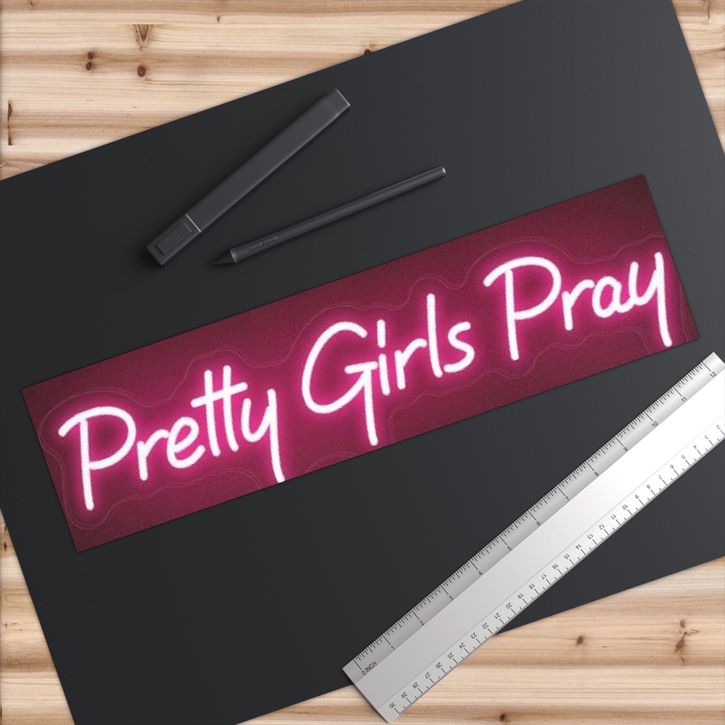 Pretty Girls Pray Bumper Stickers, Car Decor, Feminine Statement Stickers, Inspirational Gifts, Faith-Based Accessories