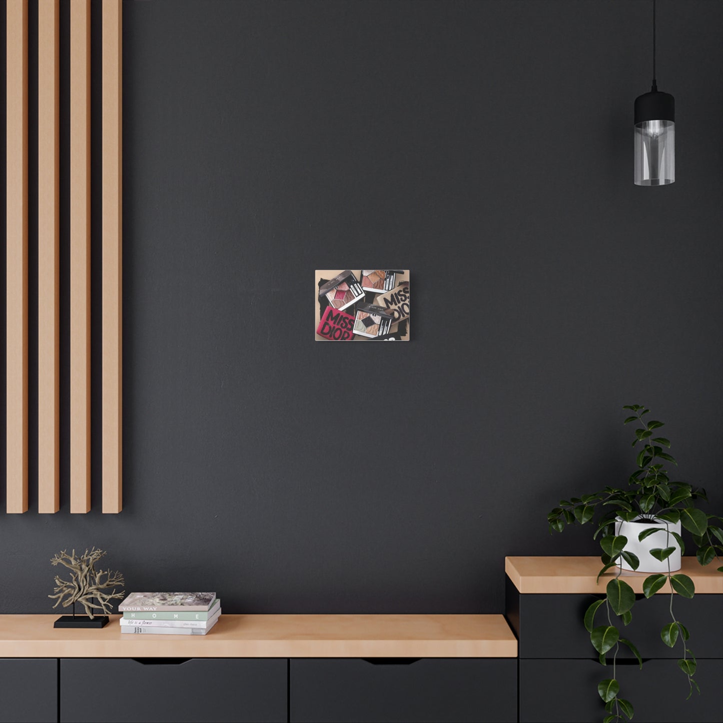 Stylish Makeup Wall Art Print, Beauty Room Decor, Makeup Lover Gift, Aesthetic Canvas, Modern Home Decor, Fashion Artwork