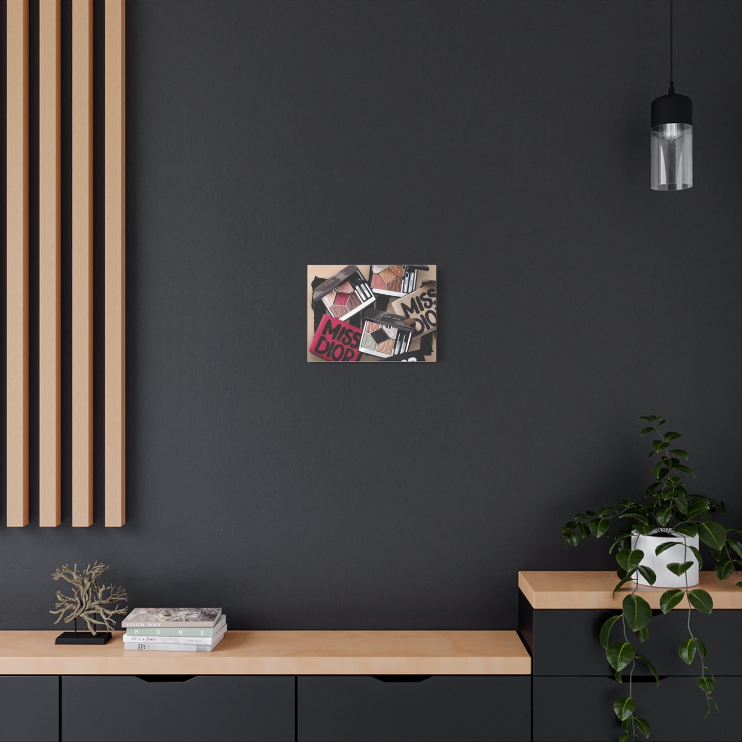 Stylish Makeup Wall Art Print, Beauty Room Decor, Makeup Lover Gift, Aesthetic Canvas, Modern Home Decor, Fashion Artwork