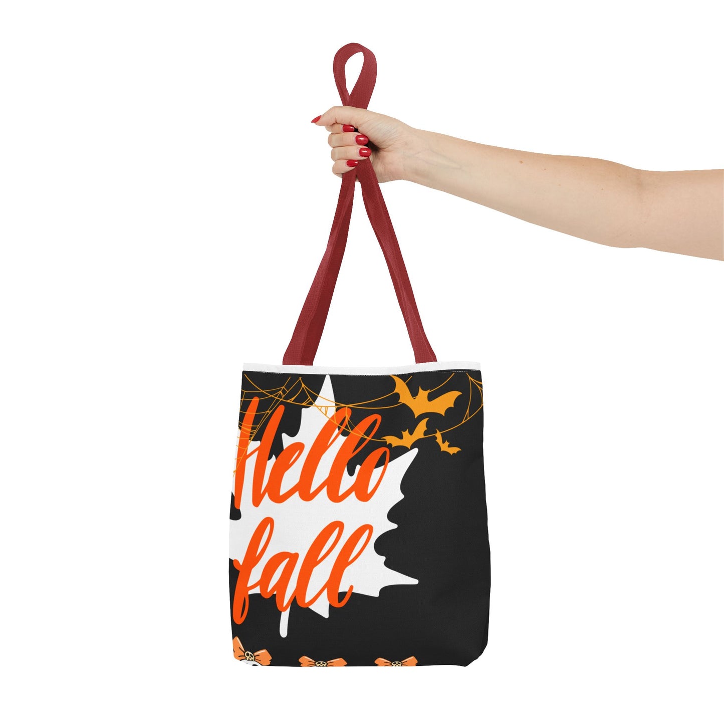 Autumn-Themed Tote Bag, Hello Fall, Perfect for Halloween, Thanksgiving, Everyday Use, Eco-Friendly Carryall