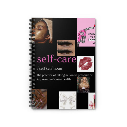Self-Care Spiral Notebook - Journaling, Organization, Gift for Her, Self-Love, Inspirational Quotes, Motivational Stationery