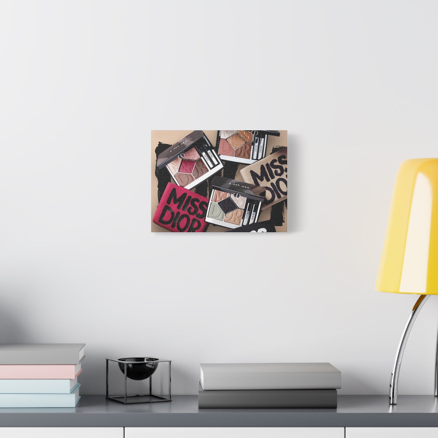 Stylish Makeup Wall Art Print, Beauty Room Decor, Makeup Lover Gift, Aesthetic Canvas, Modern Home Decor, Fashion Artwork