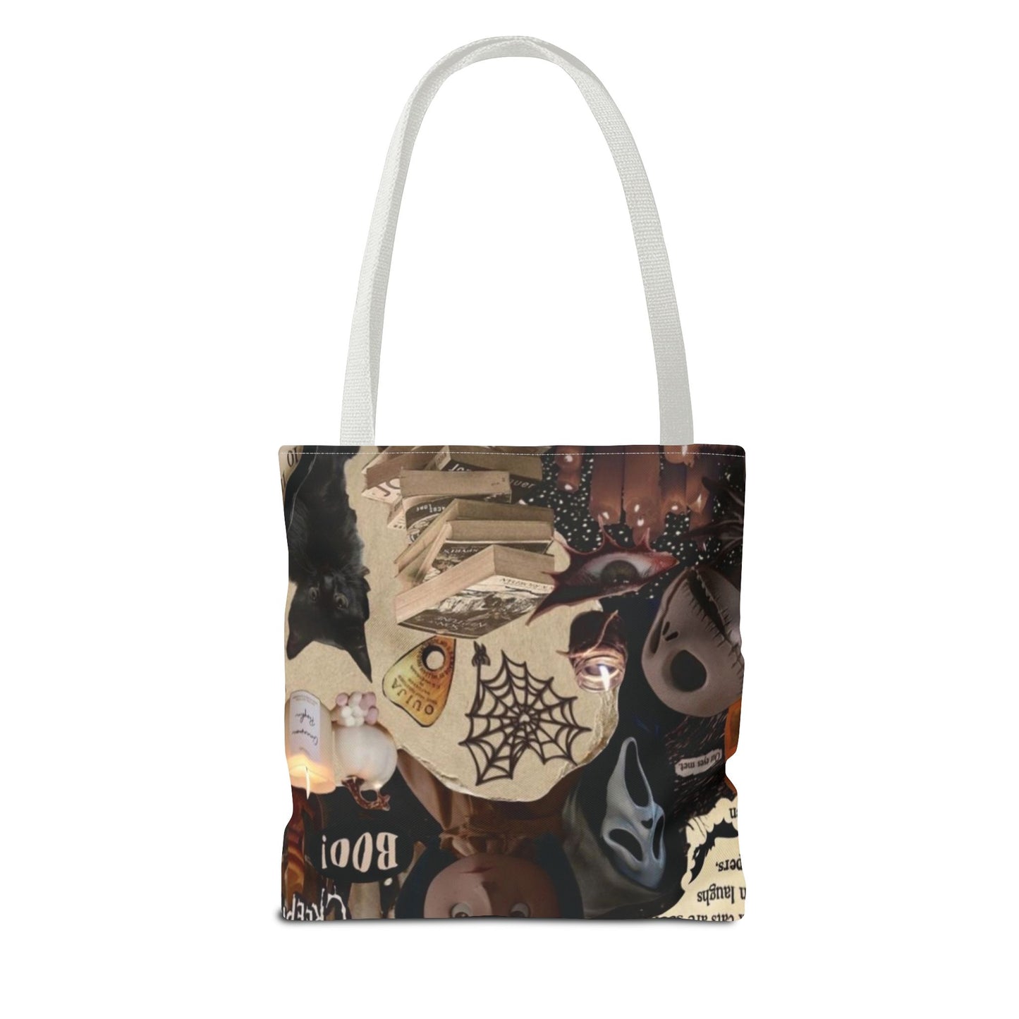 Halloween Tote Bag, Spooky Vibes, Trick or Treat, Autumn Accessory, Perfect for Halloween Decor, Fall Festivals, Gift for Witch Lovers